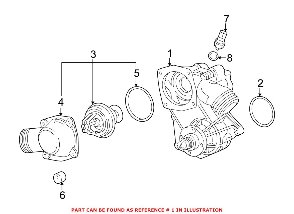 BMW Engine Water Pump 11510393339